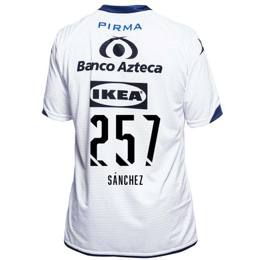 Danxen Women Xavi Sánchez #257 White Black Blue Home Jersey 2026/27 T-Shirt