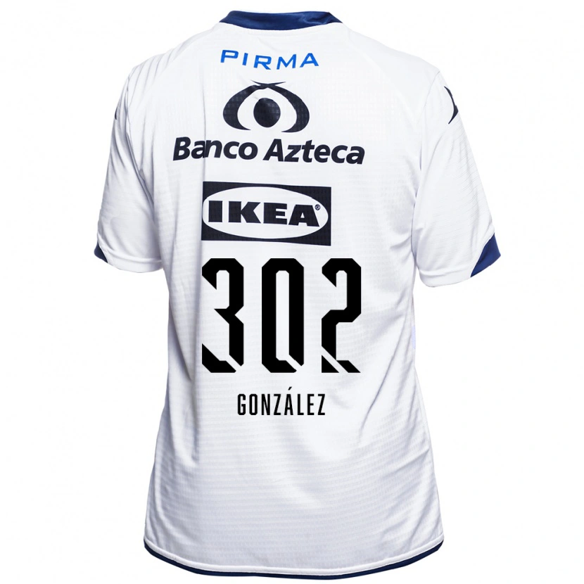 Danxen Women Mateo González #302 White Black Blue Home Jersey 2026/27 T-Shirt