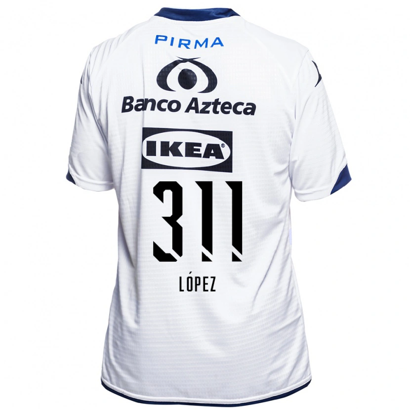 Danxen Women Aldo López #311 White Black Blue Home Jersey 2026/27 T-Shirt
