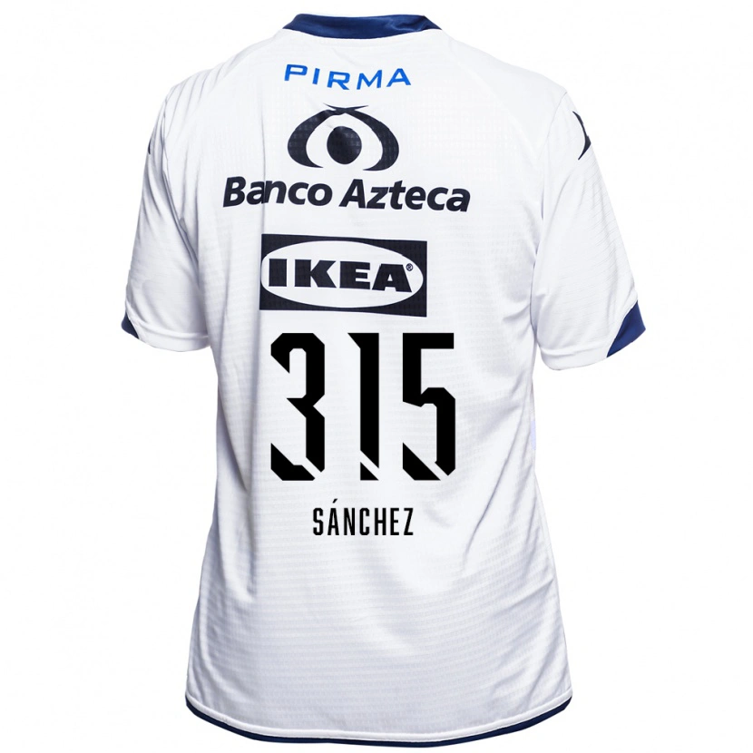 Danxen Women Santiago Sánchez #315 White Black Blue Home Jersey 2026/27 T-Shirt