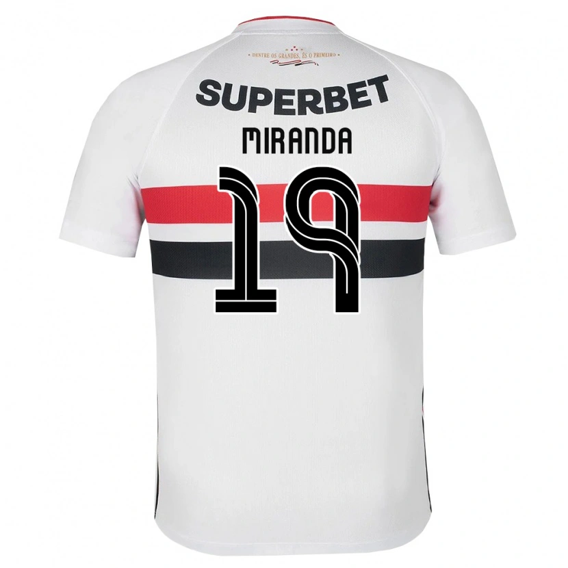 Danxen Women Gustavo Miranda #19 White Red Black Home Jersey 2026/27 T-Shirt