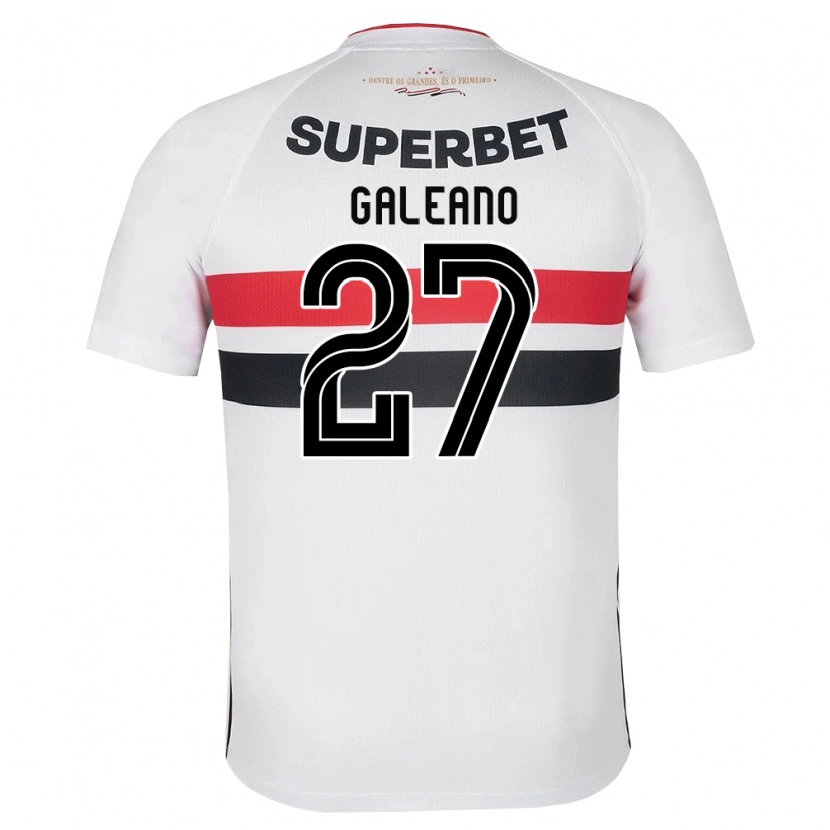Danxen Women Antonio Galeano #27 White Red Black Home Jersey 2026/27 T-Shirt