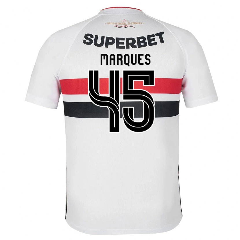 Danxen Women Lucca Marques Alencar #45 White Red Black Home Jersey 2026/27 T-Shirt