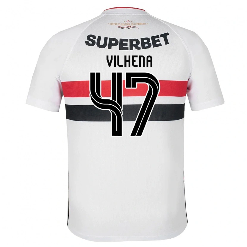 Danxen Women Pedro Vilhena #47 White Red Black Home Jersey 2026/27 T-Shirt