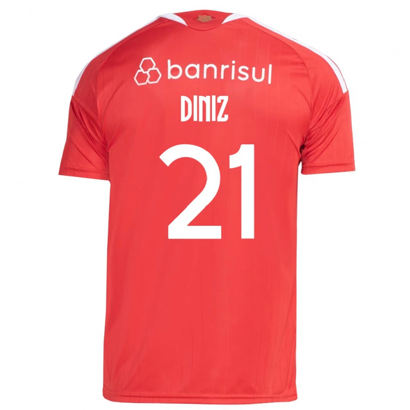 Danxen Women Kauã Diniz #21 Red White Home Jersey 2026/27 T-Shirt