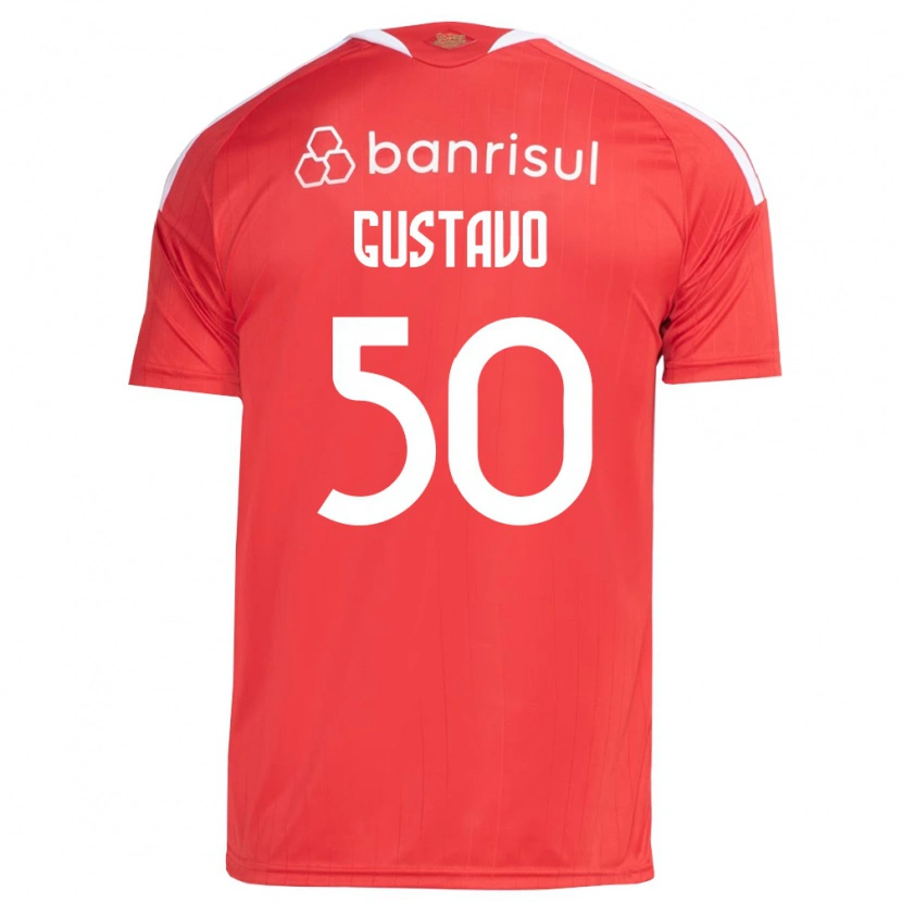 Danxen Women Gustavo Dos Santos #50 Red White Home Jersey 2026/27 T-Shirt