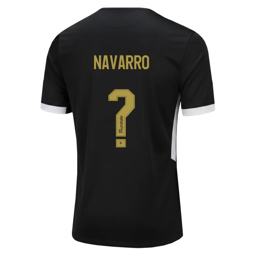 Danxen Women Matheus Navarro #0 Black White Yellow Home Jersey 2026/27 T-Shirt