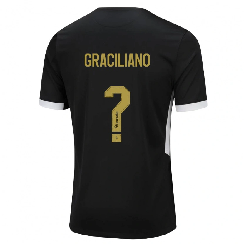 Danxen Women Arthur Graciliano #0 Black White Yellow Home Jersey 2026/27 T-Shirt