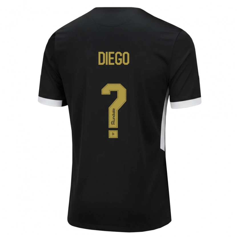Danxen Women Diego Silva Nunes Arruda #0 Black White Yellow Home Jersey 2026/27 T-Shirt