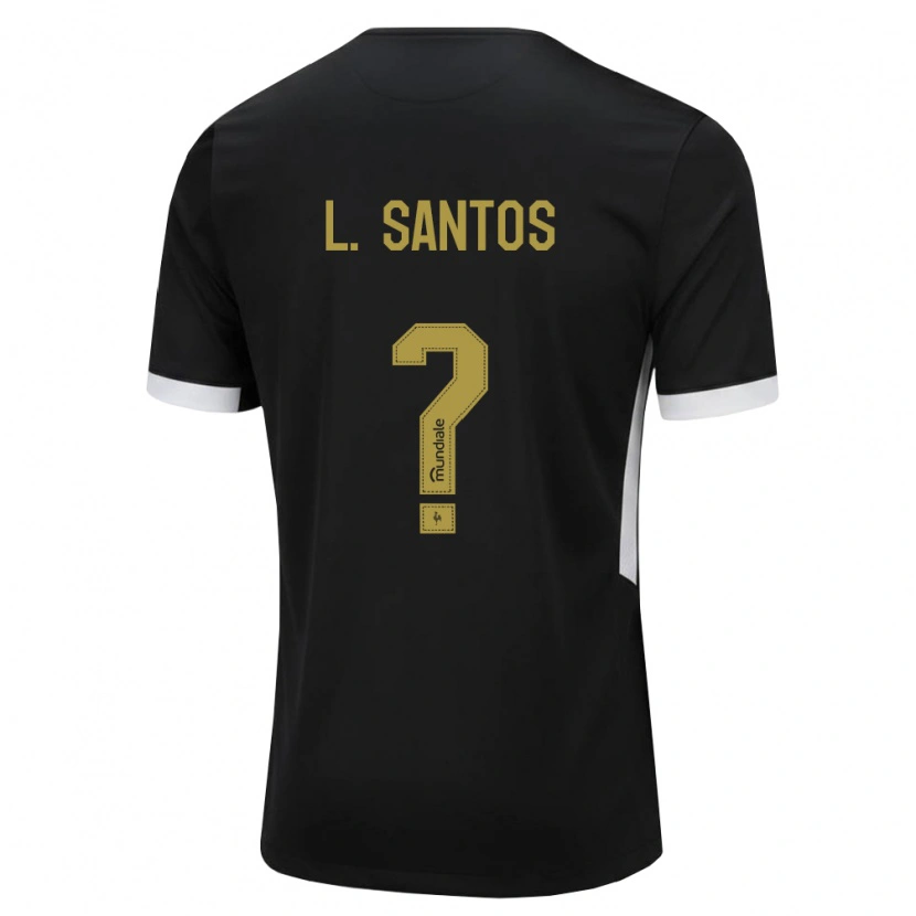 Danxen Women Leo Santos #0 Black White Yellow Home Jersey 2026/27 T-Shirt