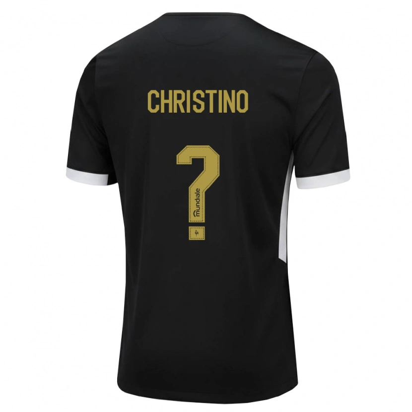 Danxen Women Guilherme Christino #0 Black White Yellow Home Jersey 2026/27 T-Shirt