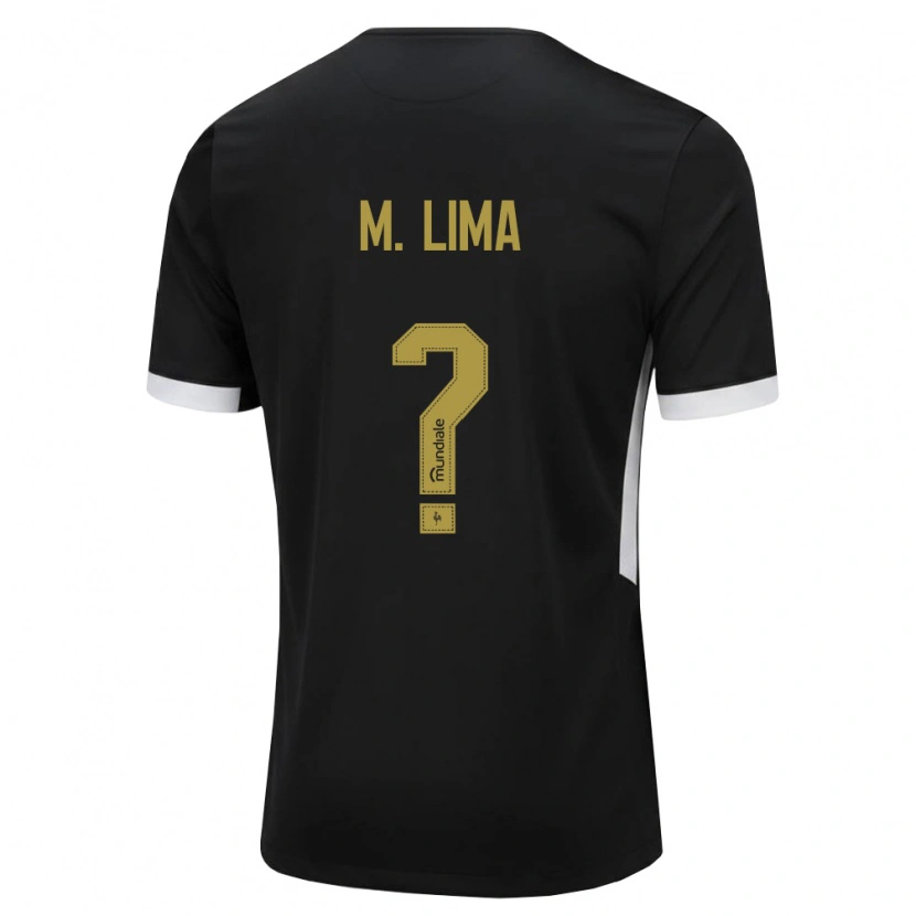 Danxen Women Matheus Lima #0 Black White Yellow Home Jersey 2026/27 T-Shirt
