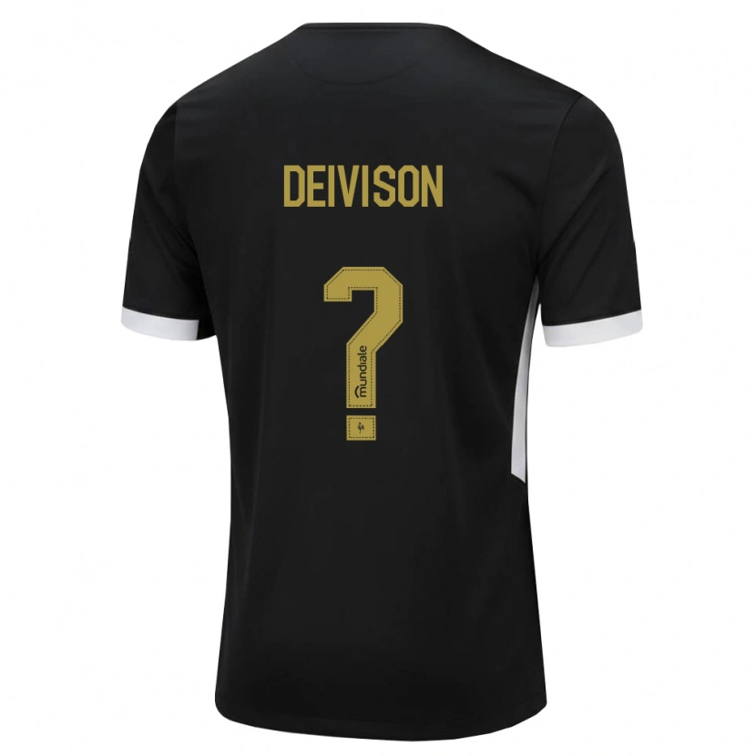 Danxen Women Deivison #0 Black White Yellow Home Jersey 2026/27 T-Shirt