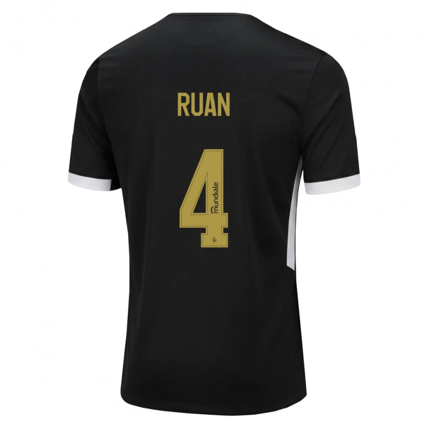 Danxen Women Ruan Tressoldi Netto #4 Black White Yellow Home Jersey 2026/27 T-Shirt