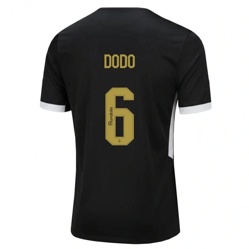 Danxen Women Dodo #6 Black White Yellow Home Jersey 2026/27 T-Shirt