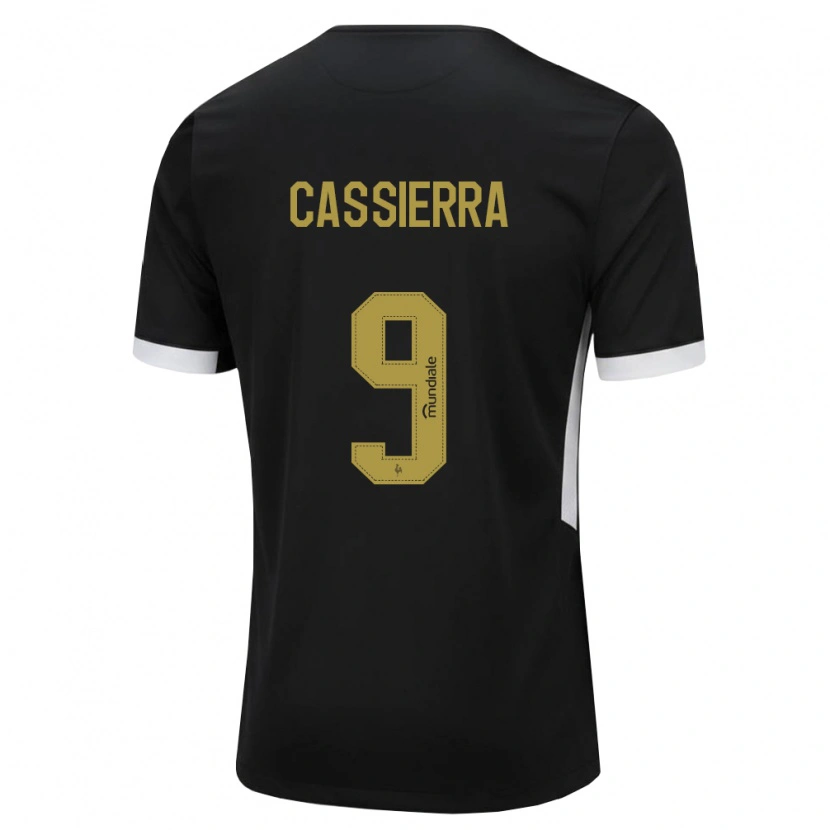 Danxen Women Mateo Cassierra #9 Black White Yellow Home Jersey 2026/27 T-Shirt