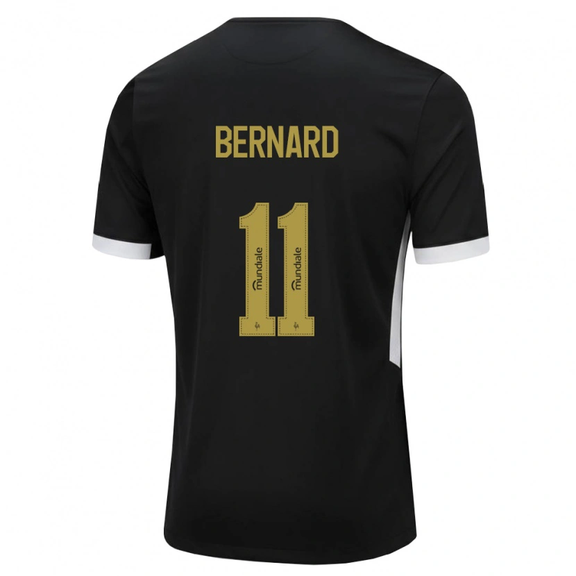 Danxen Women Bernard Anício Caldeira Duarte #11 Black White Yellow Home Jersey 2026/27 T-Shirt