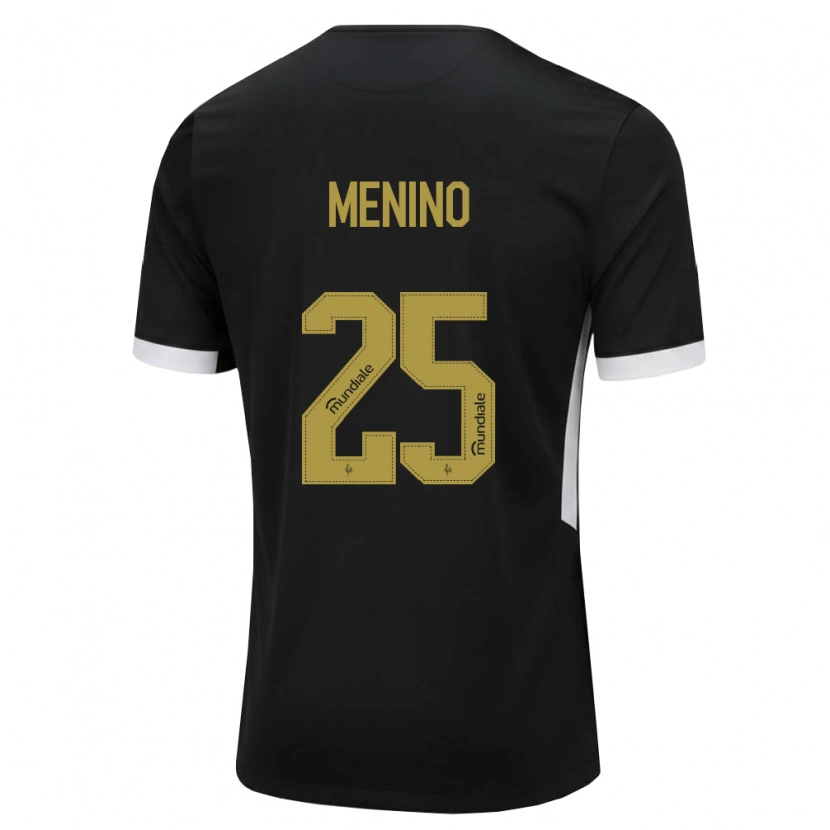 Danxen Women Gabriel Menino #25 Black White Yellow Home Jersey 2026/27 T-Shirt