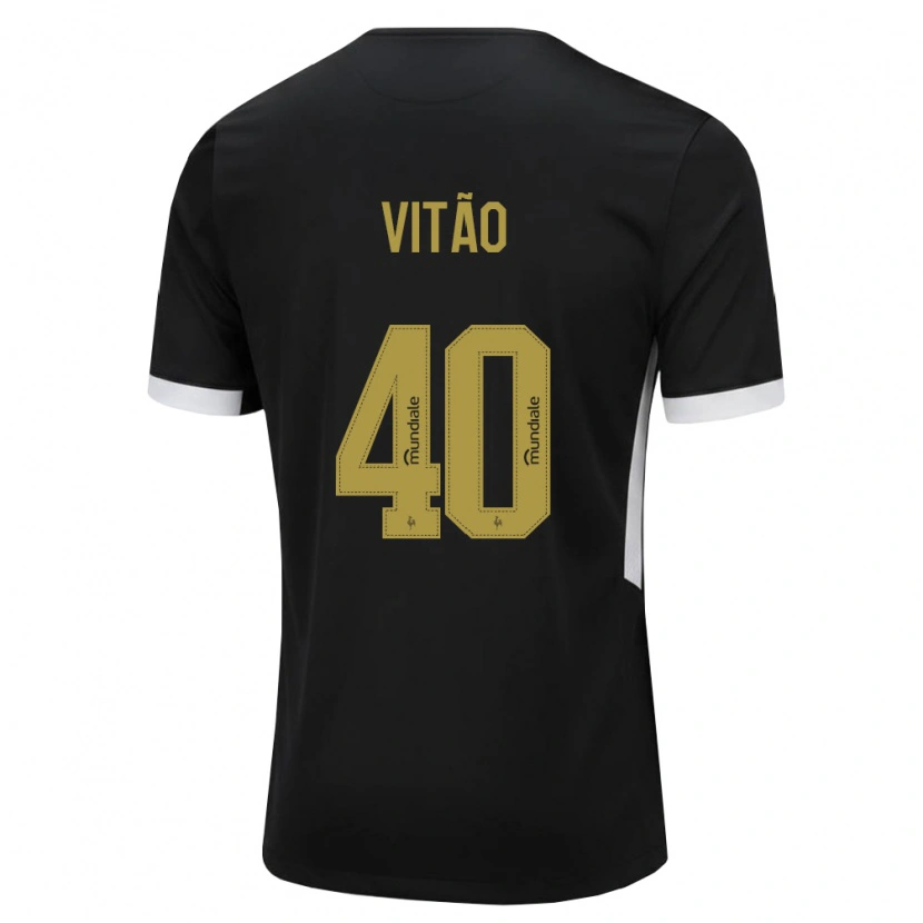 Danxen Women Vitão #40 Black White Yellow Home Jersey 2026/27 T-Shirt