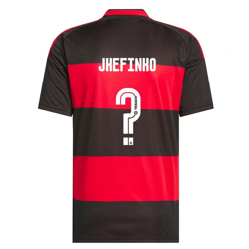 Danxen Women Jheferson Vinicius Medino Rufino #0 Red Black White Home Jersey 2026/27 T-Shirt
