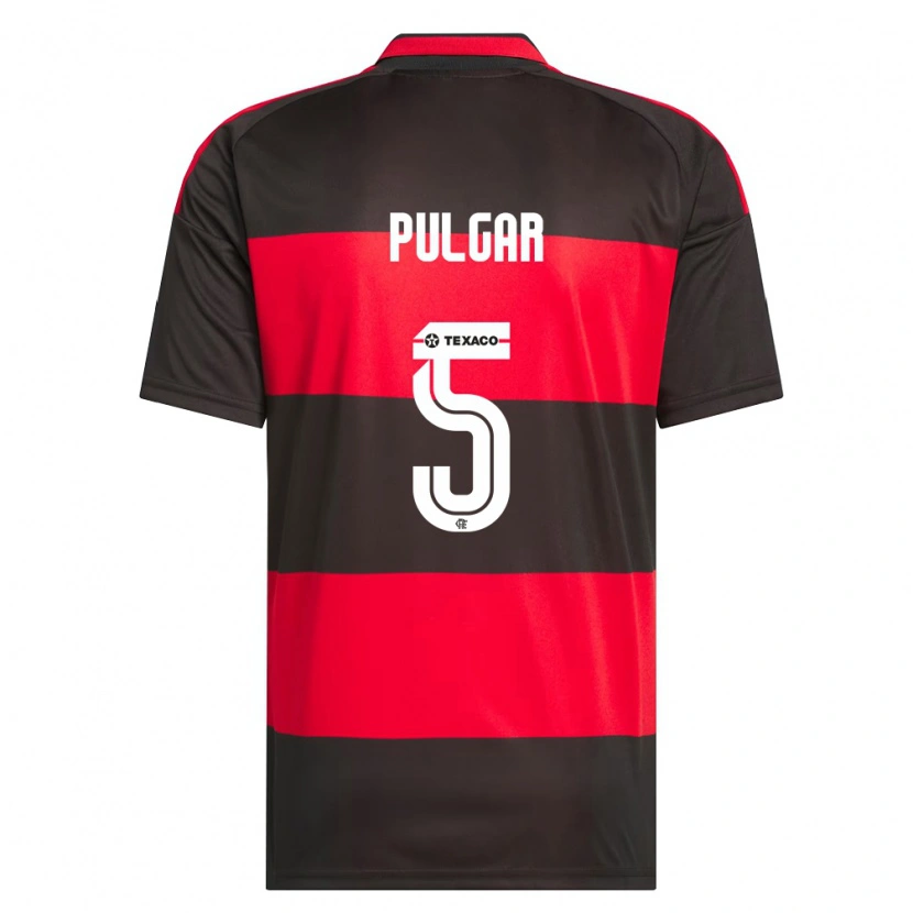 Danxen Women Erick Pulgar #5 Red Black White Home Jersey 2026/27 T-Shirt