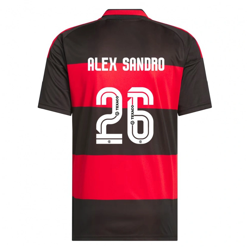 Danxen Women Alex Sandro #26 Red Black White Home Jersey 2026/27 T-Shirt