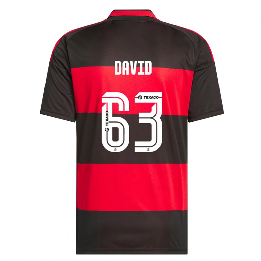 Danxen Women David Viana De Oliveira #63 Red Black White Home Jersey 2026/27 T-Shirt