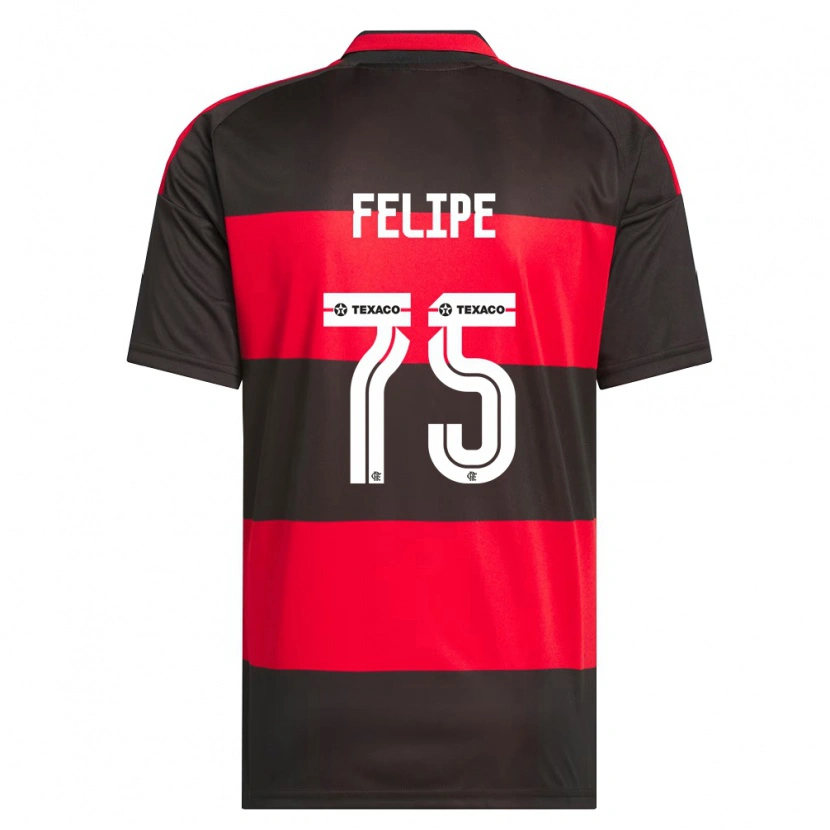 Danxen Women Luiz Felipe #75 Red Black White Home Jersey 2026/27 T-Shirt