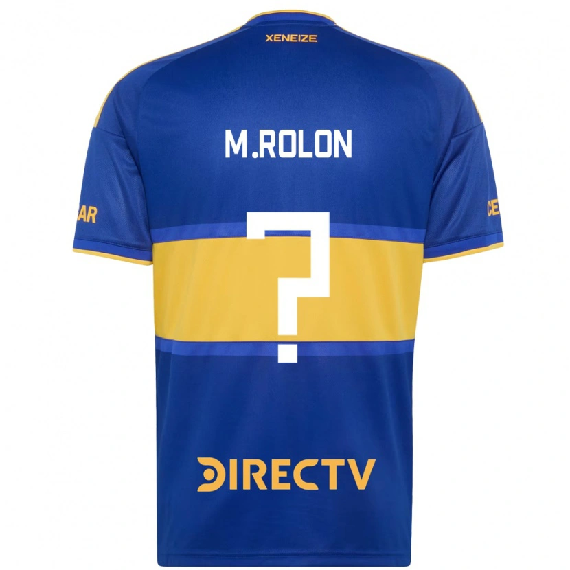 Danxen Women Maximiliano Rolon #0 Royal Blue Yellow Home Jersey 2026/27 T-Shirt