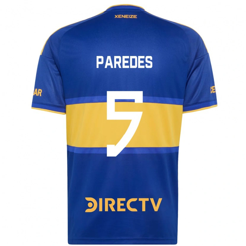Danxen Women Leandro Paredes #5 Royal Blue Yellow Home Jersey 2026/27 T-Shirt