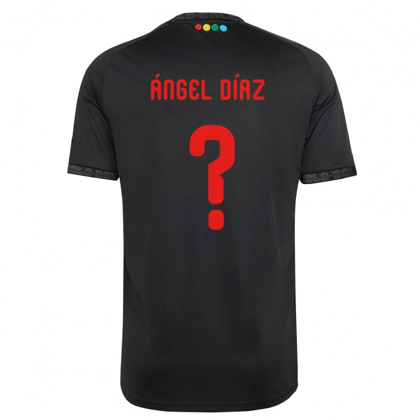 Danxen Women Ángel Díaz #0 Black Red Away Jersey 2026/27 T-Shirt