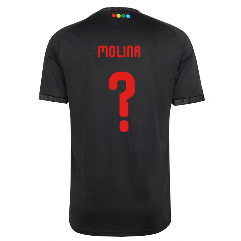 Danxen Women Byron Molina #0 Black Red Away Jersey 2026/27 T-Shirt