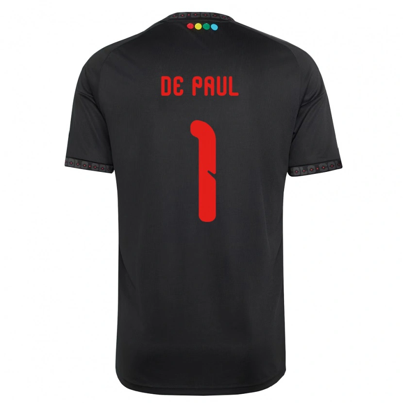 Danxen Women Fernando De Paul #1 Black Red Away Jersey 2026/27 T-Shirt