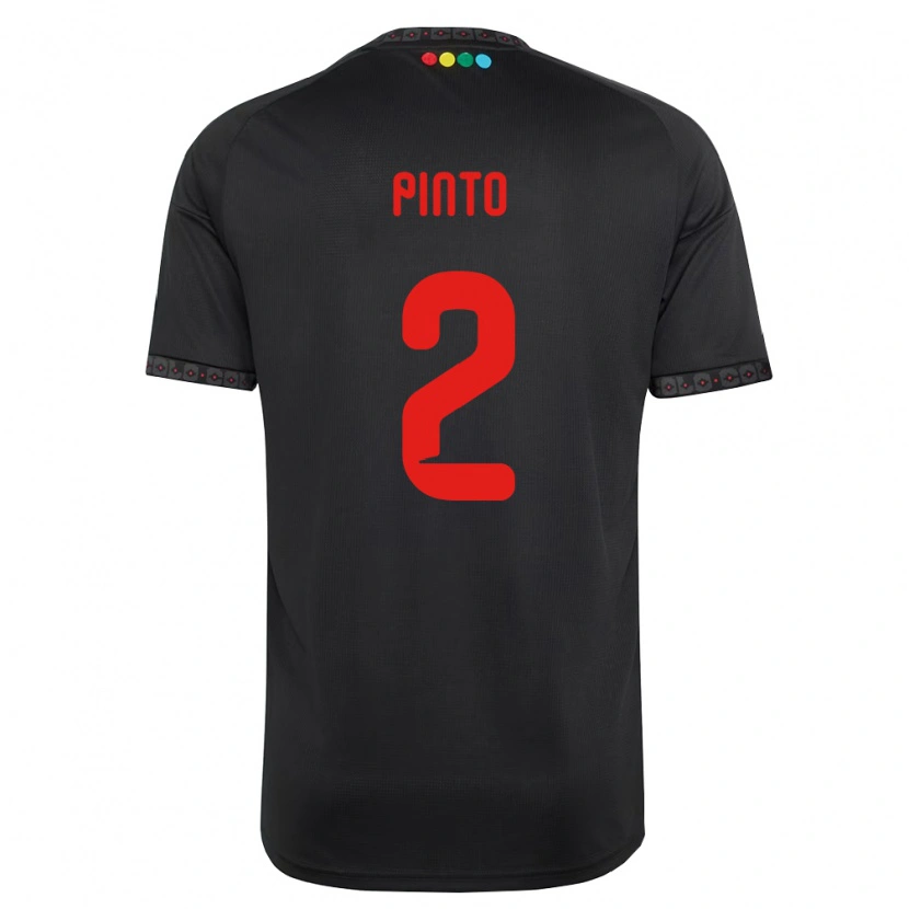 Danxen Women Matías Pinto #2 Black Red Away Jersey 2026/27 T-Shirt