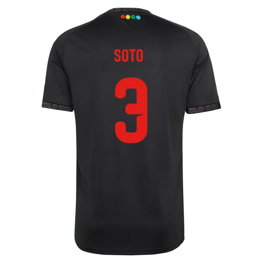 Danxen Women Rocío Soto #3 Black Red Away Jersey 2026/27 T-Shirt