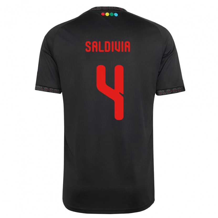 Danxen Women Alan Saldivia #4 Black Red Away Jersey 2026/27 T-Shirt