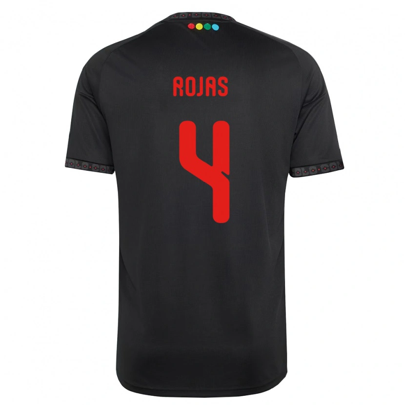 Danxen Women Javier Rojas #4 Black Red Away Jersey 2026/27 T-Shirt