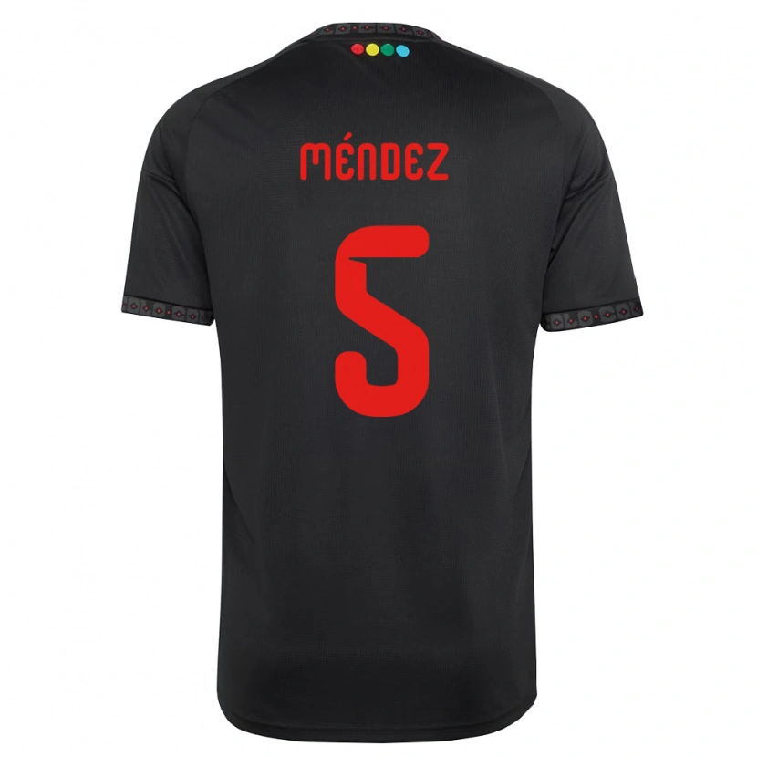 Danxen Women Víctor Méndez #5 Black Red Away Jersey 2026/27 T-Shirt