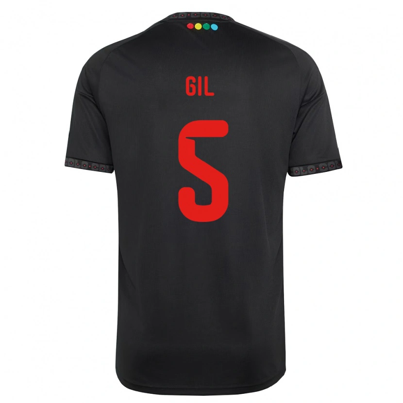 Danxen Women Leonardo Gil #5 Black Red Away Jersey 2026/27 T-Shirt