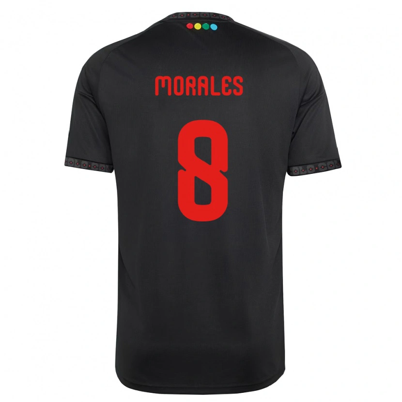 Danxen Women Cristopher Morales #8 Black Red Away Jersey 2026/27 T-Shirt