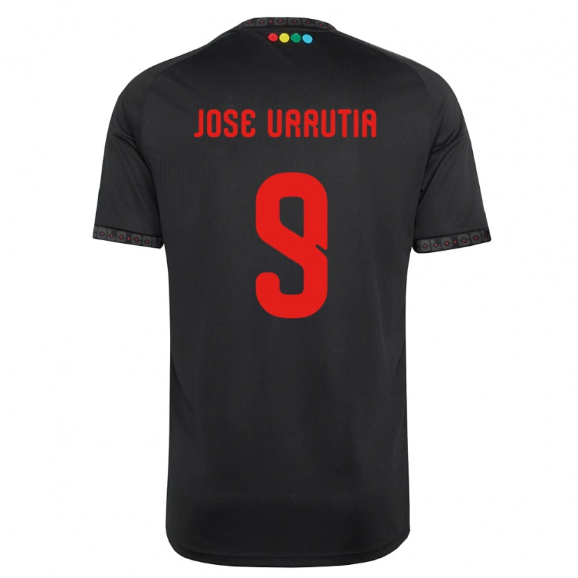 Danxen Women María José Urrutia #9 Black Red Away Jersey 2026/27 T-Shirt