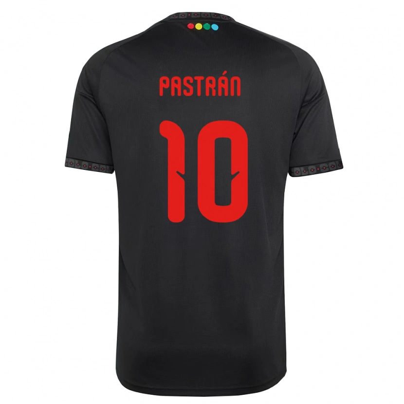 Danxen Women Lautaro Pastrán #10 Black Red Away Jersey 2026/27 T-Shirt