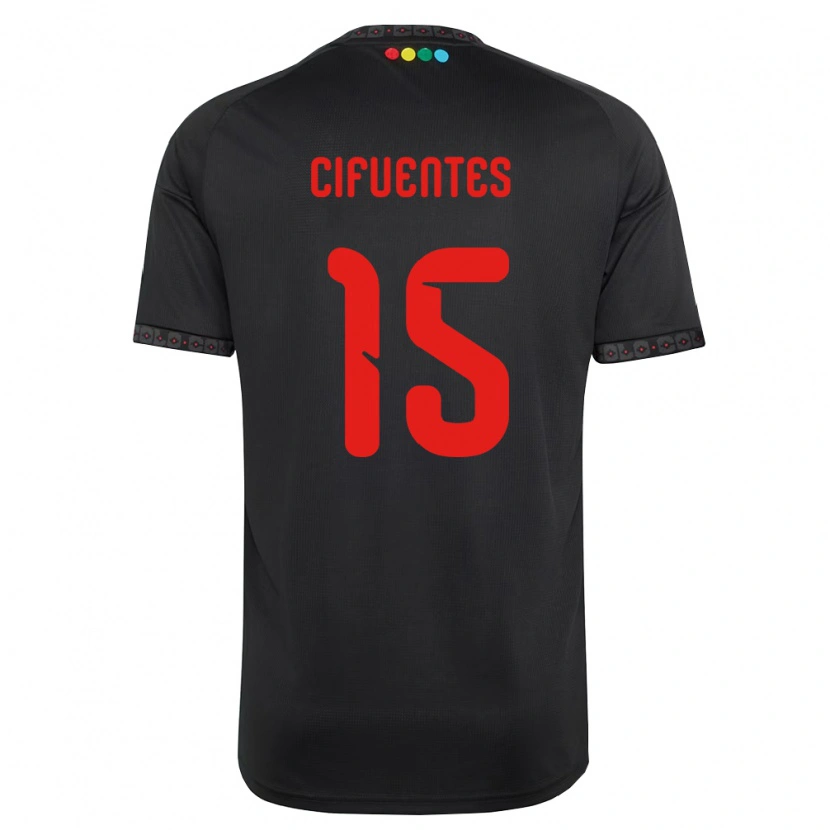 Danxen Women Anaís Cifuentes #15 Black Red Away Jersey 2026/27 T-Shirt