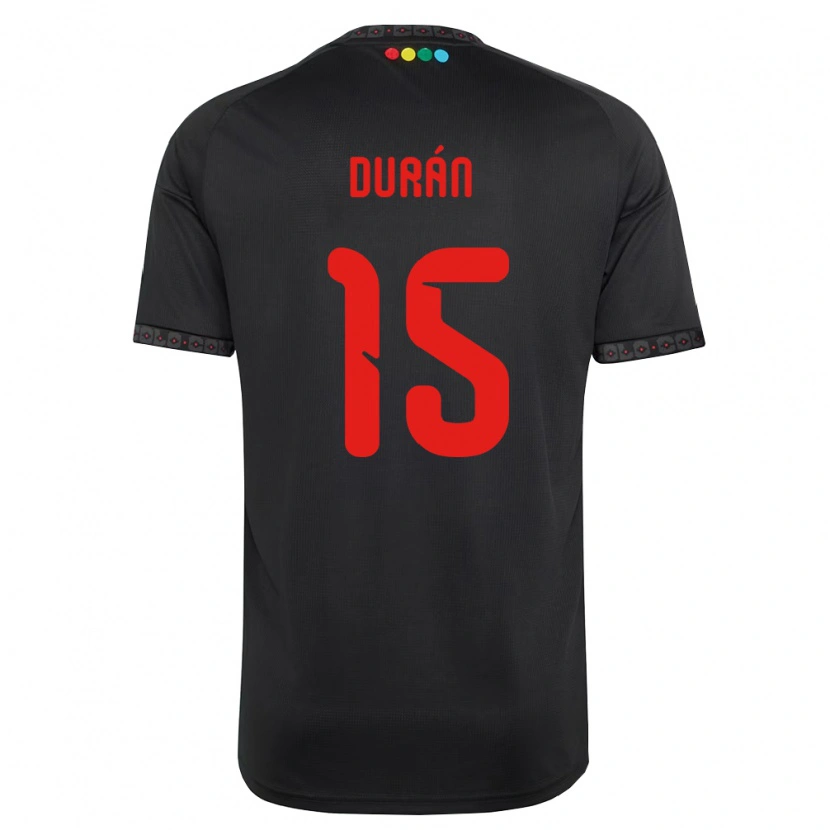 Danxen Women José Durán #15 Black Red Away Jersey 2026/27 T-Shirt