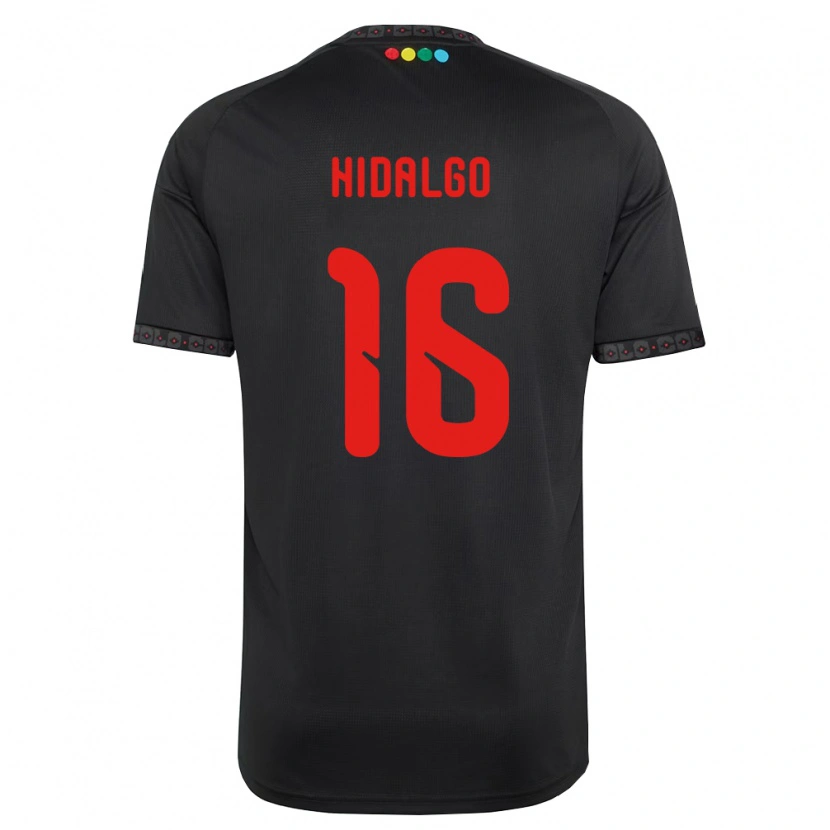 Danxen Women Fernanda Hidalgo #16 Black Red Away Jersey 2026/27 T-Shirt