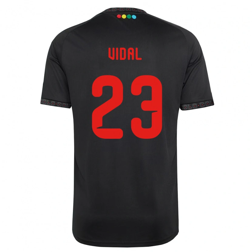 Danxen Women Arturo Vidal #23 Black Red Away Jersey 2026/27 T-Shirt