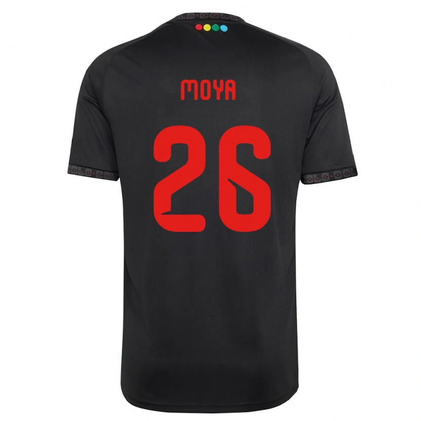 Danxen Women Matías Moya #26 Black Red Away Jersey 2026/27 T-Shirt