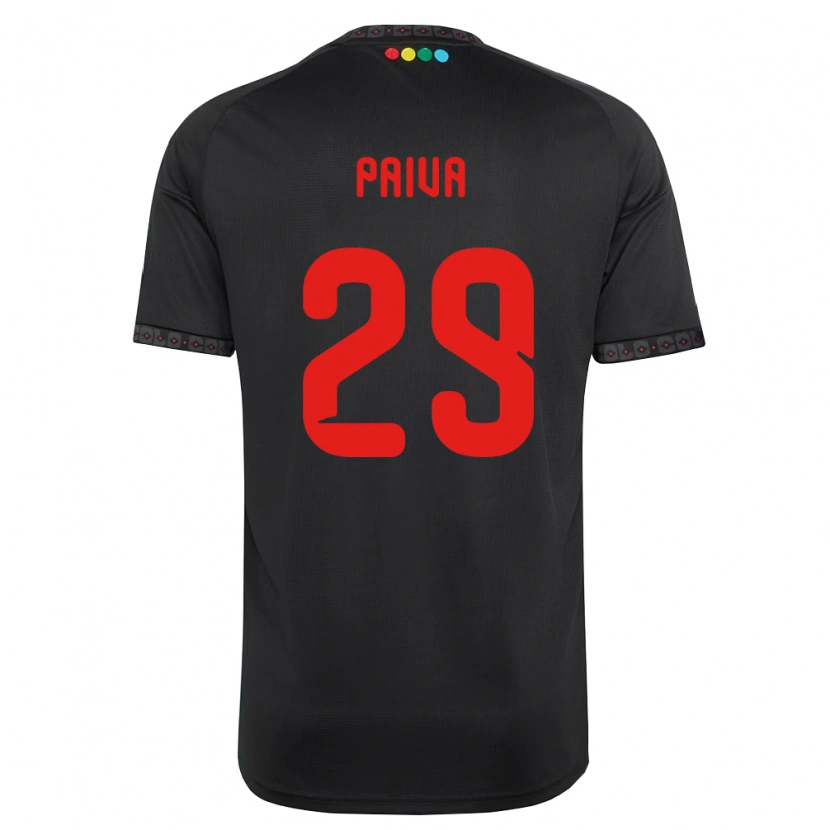 Danxen Women Guillermo Paiva #29 Black Red Away Jersey 2026/27 T-Shirt