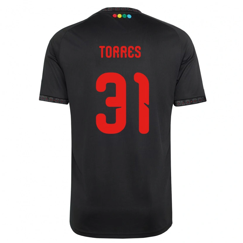 Danxen Women Bruno Torres #31 Black Red Away Jersey 2026/27 T-Shirt