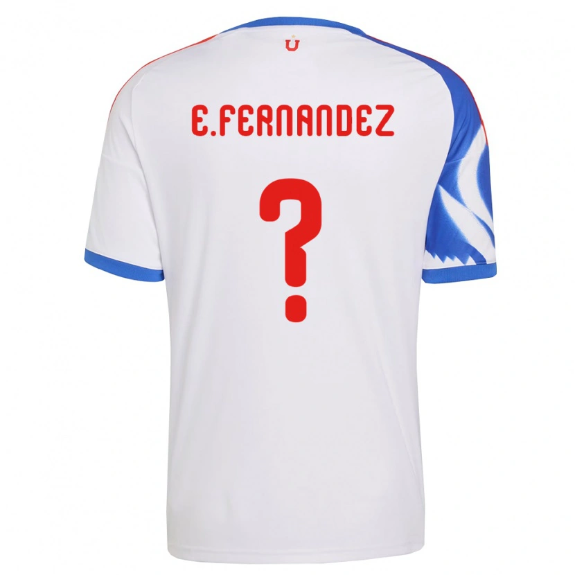 Danxen Women Enzo Fernández #0 White Navy Blue Away Jersey 2026/27 T-Shirt